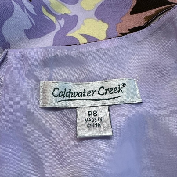 COLDWATER CREEK ~ Women’s lightweight partially lined sleeveless dress size 8P - Picture 3 of 8